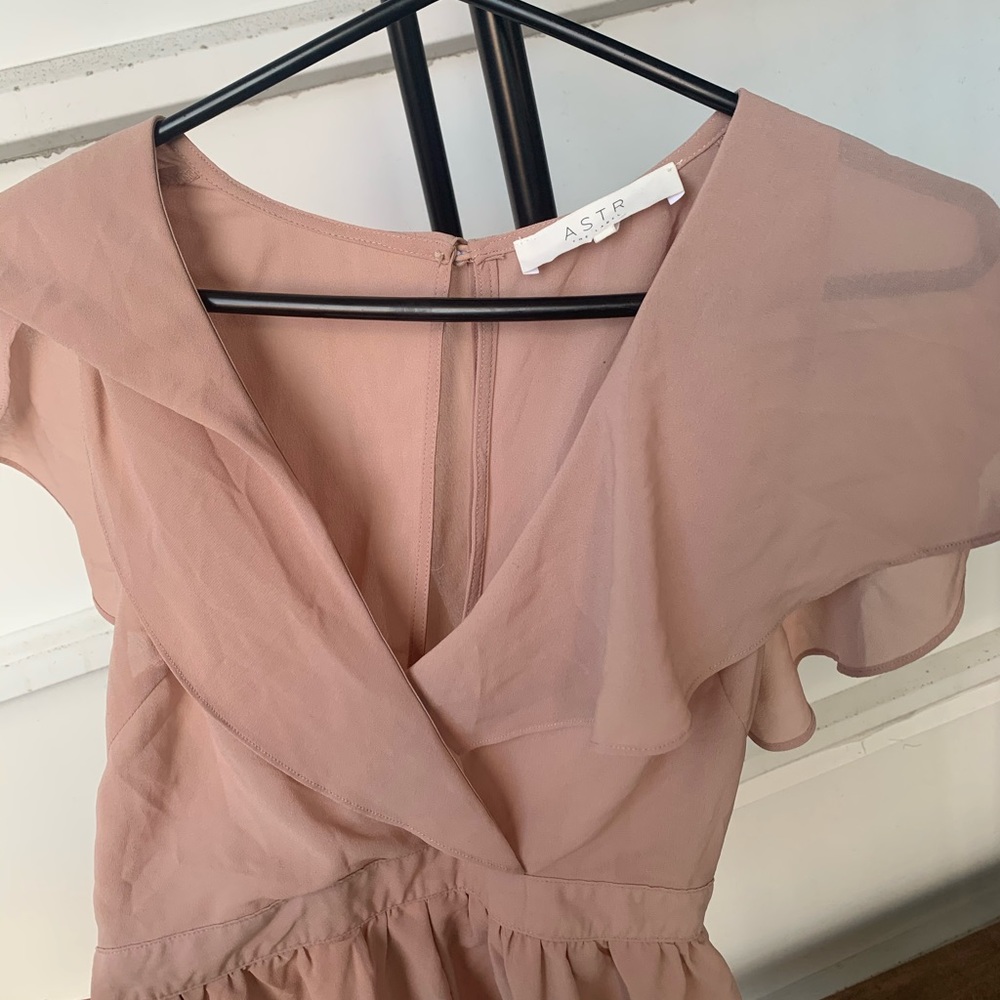 ASTR The Label Blush Flutter Cape Romper - Picture 10 of 10